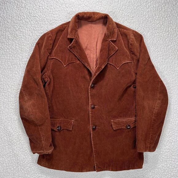 Other - VTG‎ Pioneer Wear Corduroy Jacket Men's 40 Western Ranch Cowboy Heritage USA